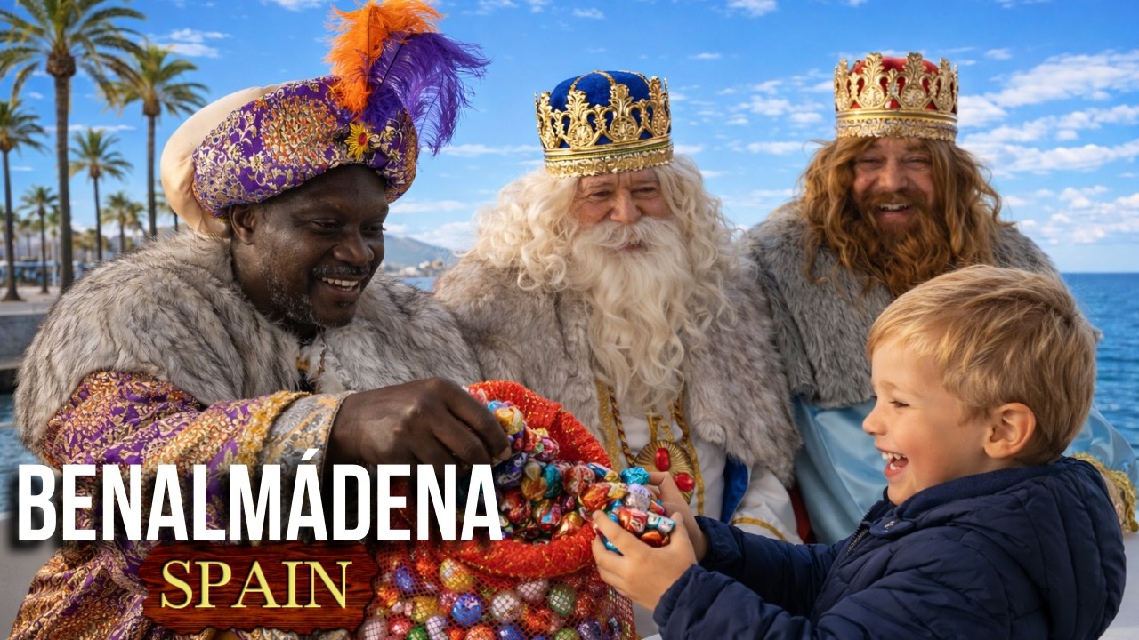 Парад в честь Дня трёх королей, Бенальмадена, 2026 🎁 | Парад трёх королей, Малага, Испания [4K]