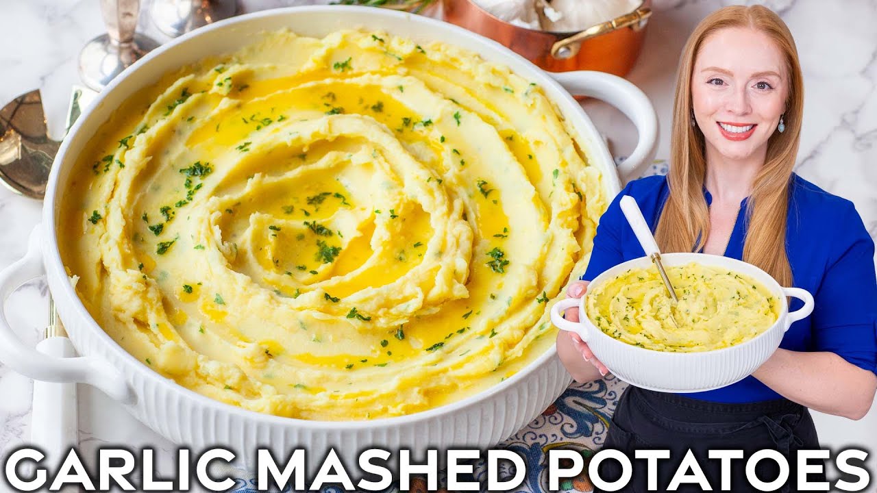 Лучшее картофельное пюре с жареным чесноком!!