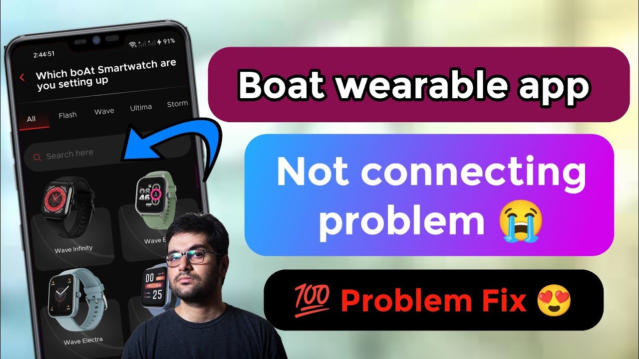 boat wearable app not connecting problem