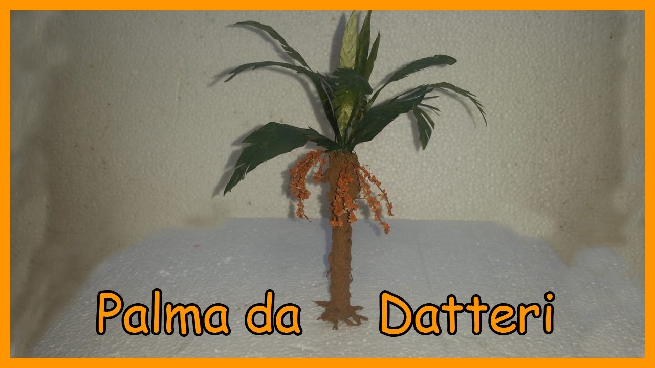 Palma da datteri in miniatura - Costruzione Presepe 2020 - Il fai da te di zio Roberto