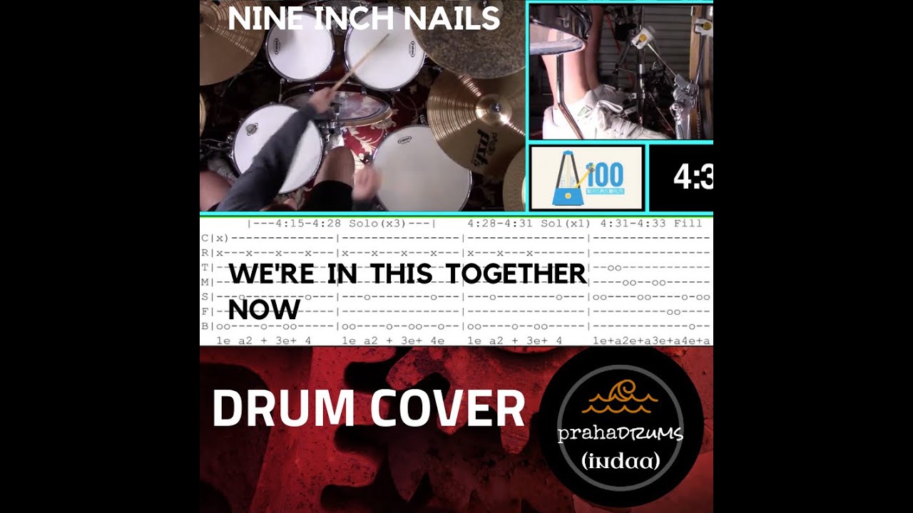 Nine Inch Nails We're In This Together Now (Drum Cover) by Praha Drums Official (25.a)