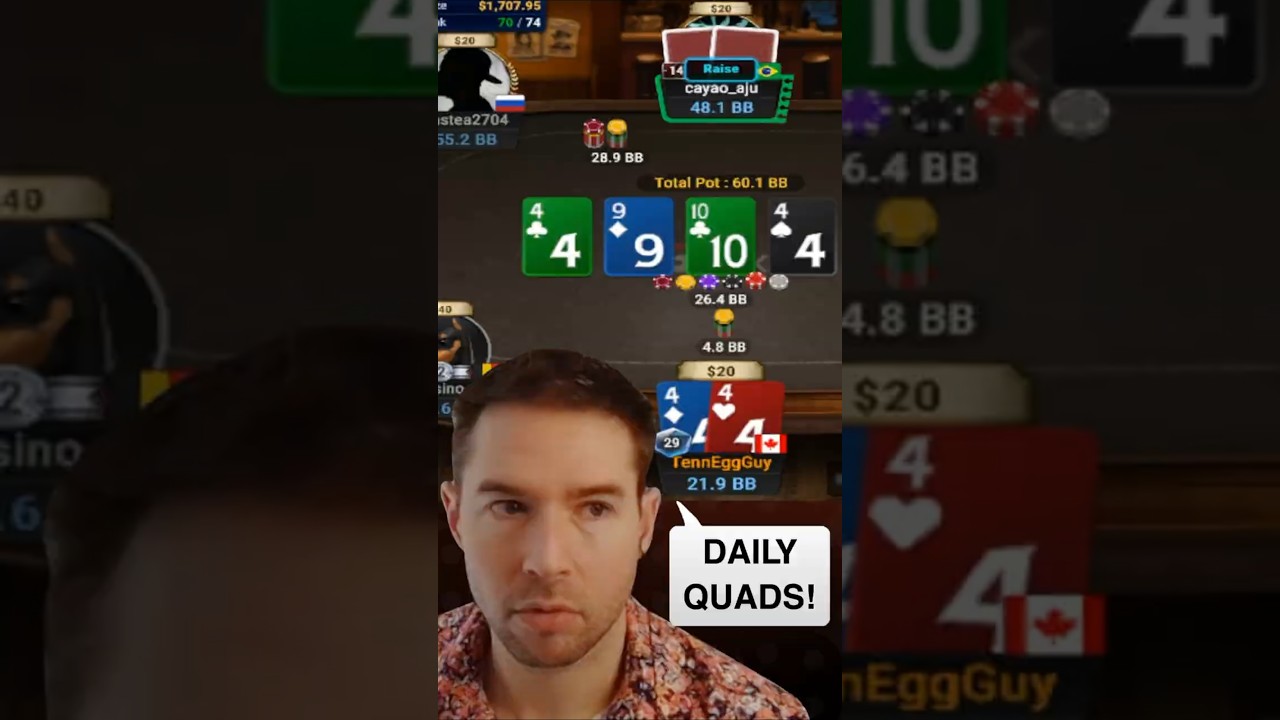 Abarone68 Turns QUADS?! #poker