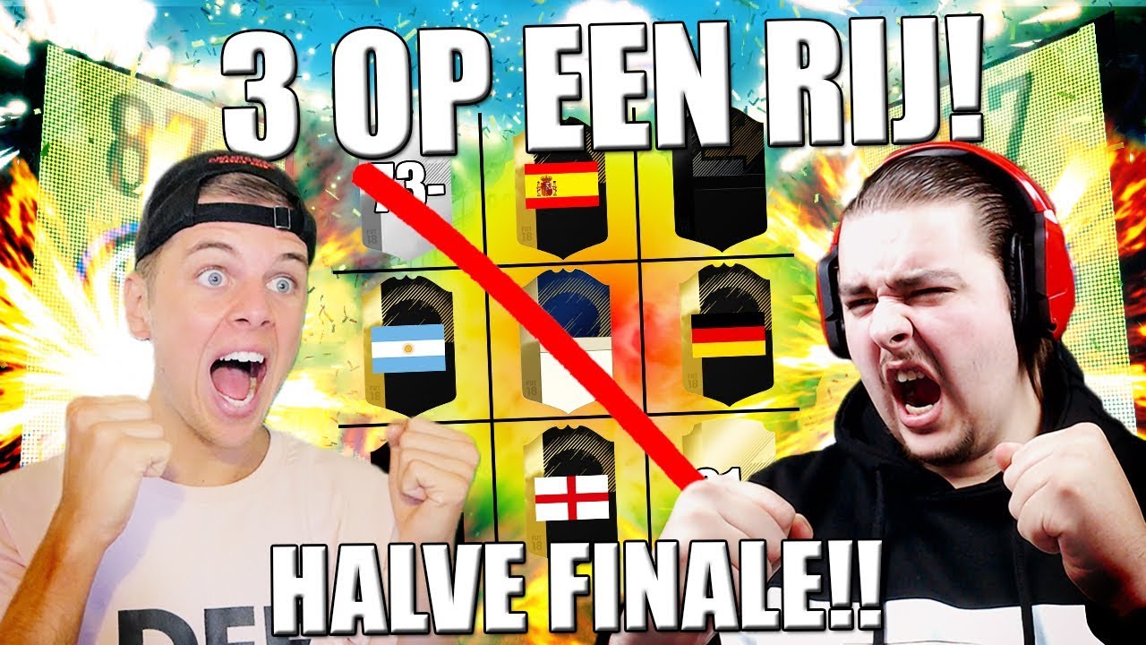 ZIEKE HALVE FINALE! 3 OP EEN RIJ VS FIFAZLATANNL!! FIFA 18 NEDERLANDS