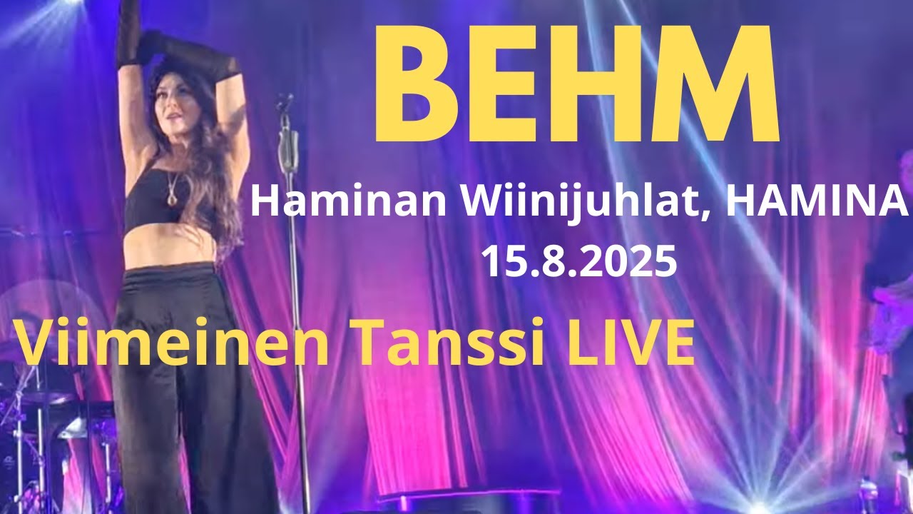 Behm - Viimeinen Tanssi (Live @Haminan Wiinijuhlat, Hamina 15.8.2025)