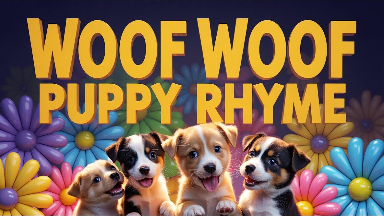 Puppy Brushing Song | Dog Music for Kids to Learn Teeth Brushing with Fun Singing Joy