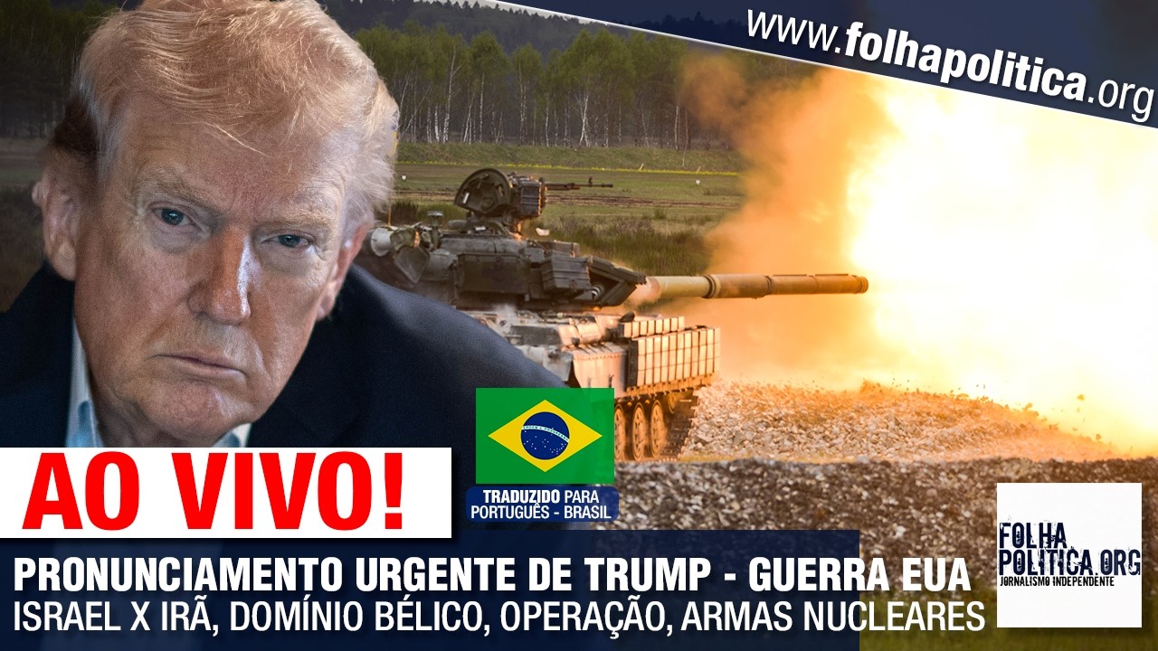 AO VIVO: PRONUNCIAMENTO URGENTE DE DONALD TRUMP - GUERRA EUA E ISRAEL X IR&Atilde;, DOM&Iacute;NIO B&Eacute;LICO, OPER...