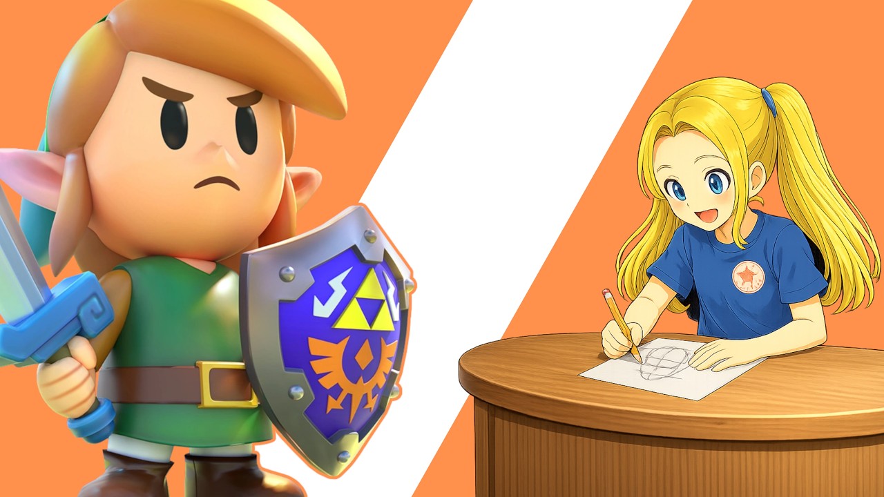 Drawing Link from Echoes of Wisdom ⚔️ | Zelda Fan Art Timelapse