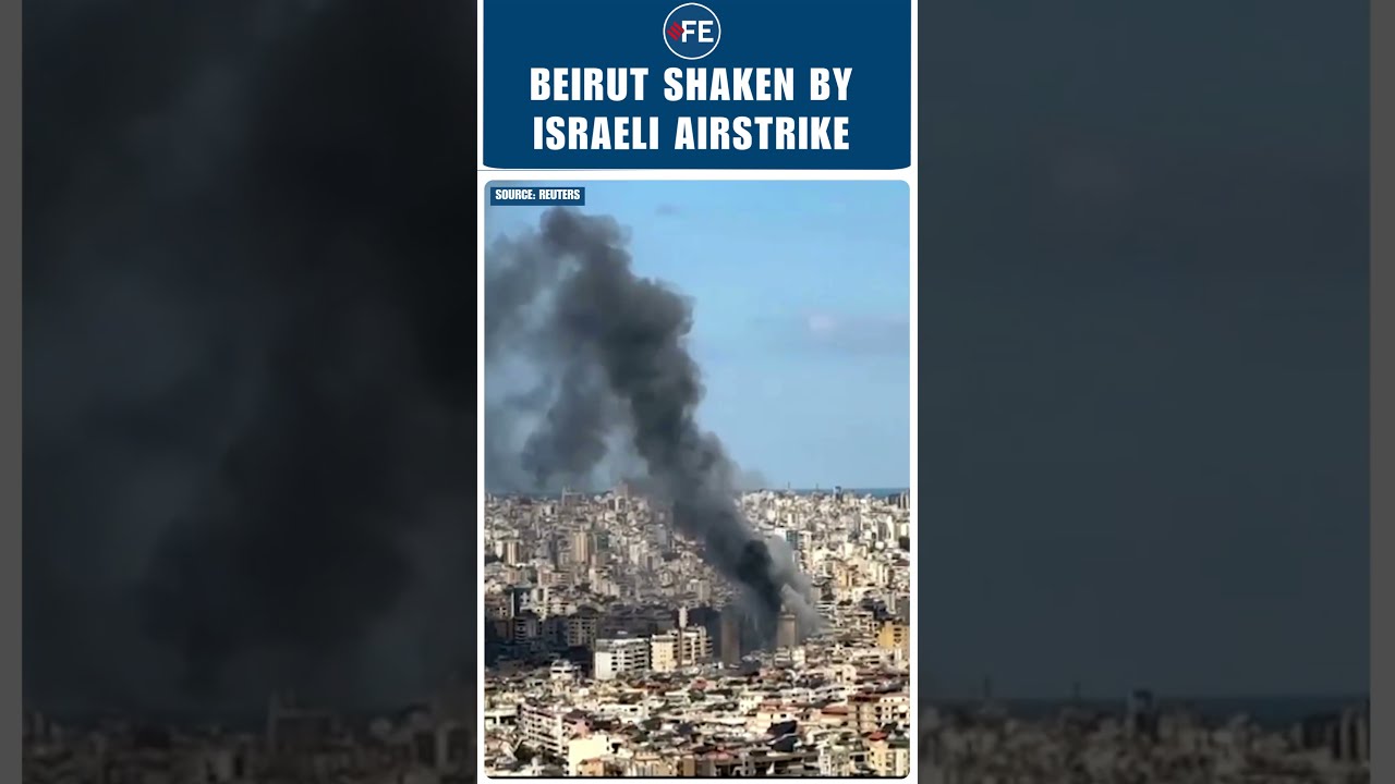 #watch | Massive Israeli Strike Rocks Beirut&rsquo;s Southern Suburbs, Huge Smoke Clouds Rise | #shorts