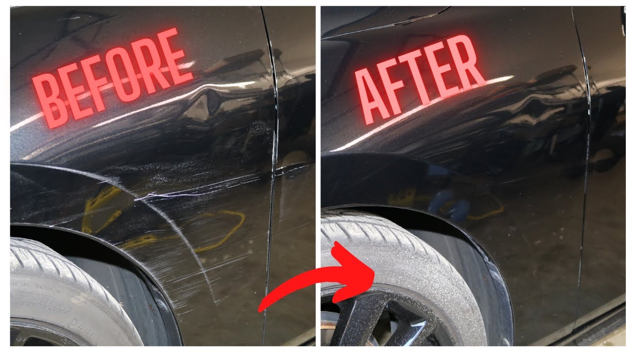 How to Buff DEEP SCRATCHES and apply TOUCH UP PAINT