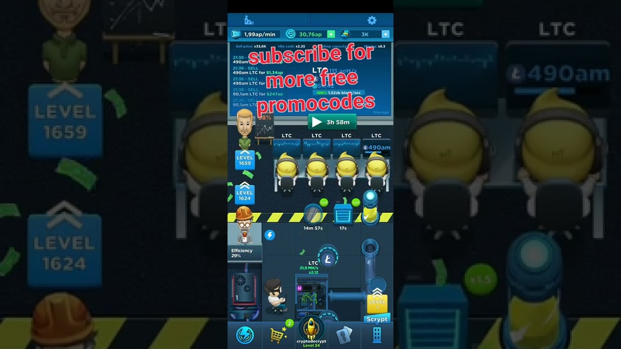 crypto Idle Miner - FREE 300 HORA TOKENS