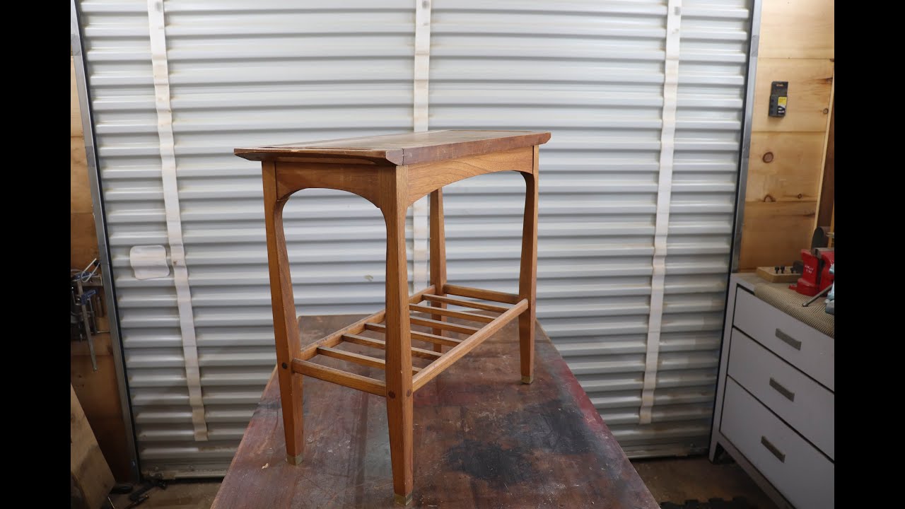 Mid Century Modern Lane Serving Table Restoration