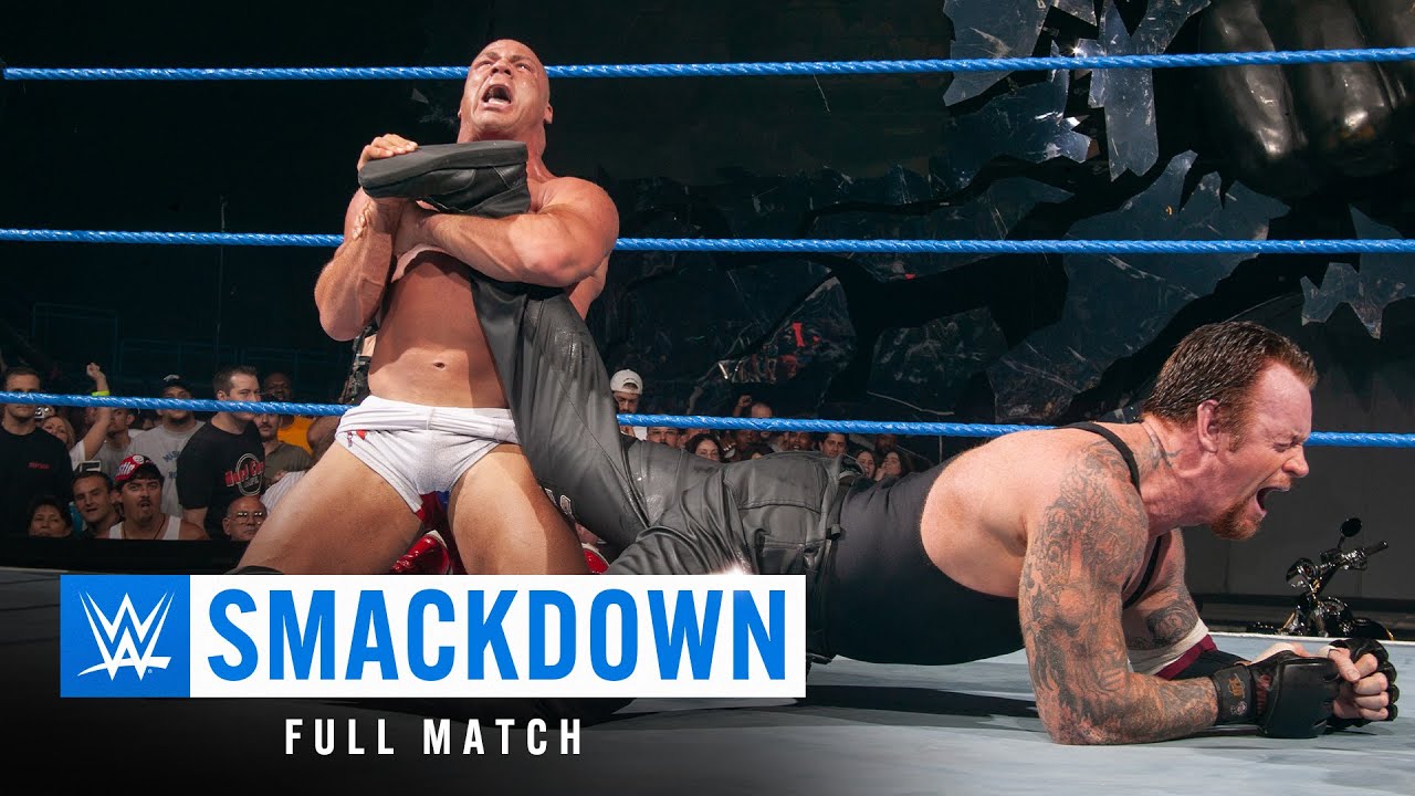 ПОЛНЫЙ МАТЧ: Курт Энгл против Гробовщика | Матч за титул WWE: SmackDown, 4 сентября 2003 г.