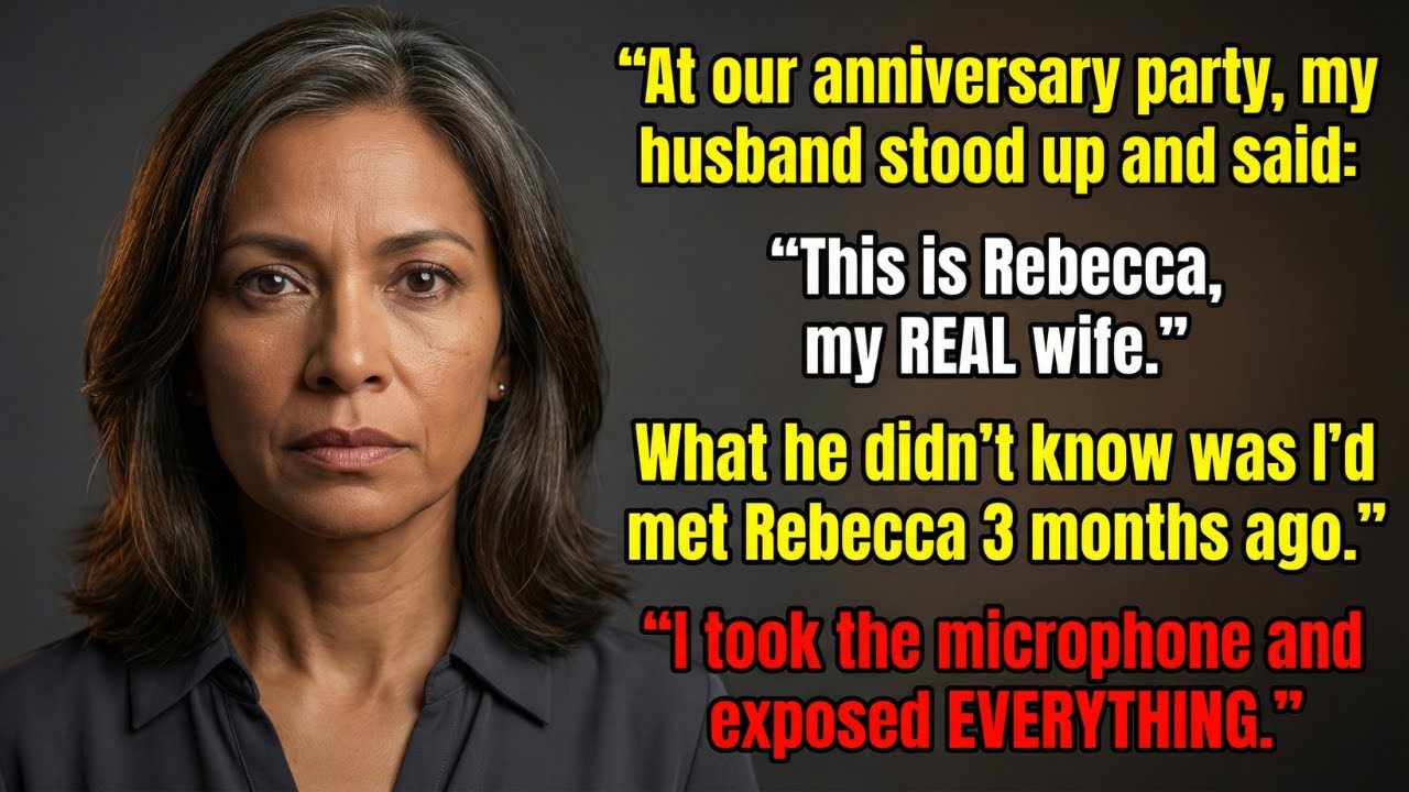 At my wedding anniversary, my husband introduced his real wife