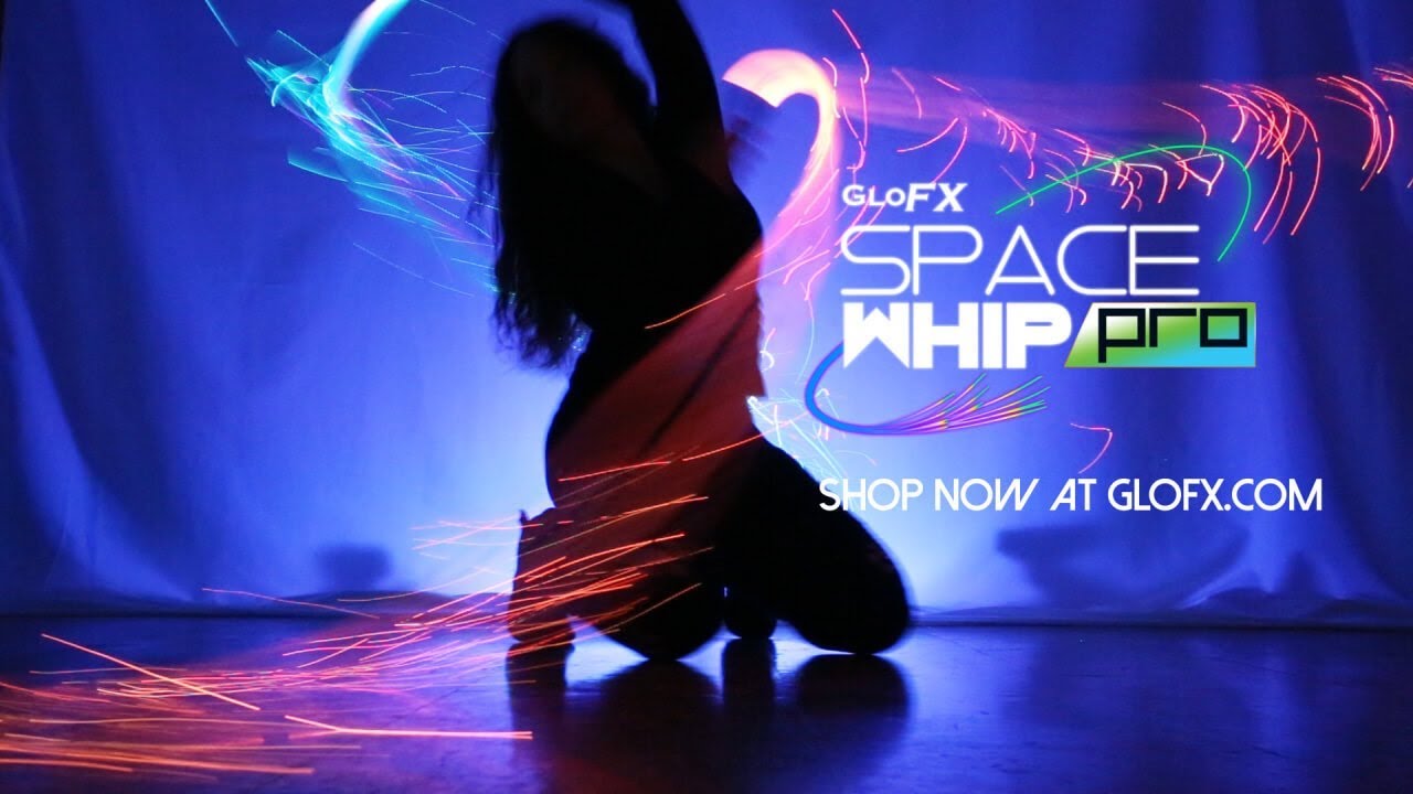 GloFX Space Whip Pro -  Programmable Fiber Optic LED Whip