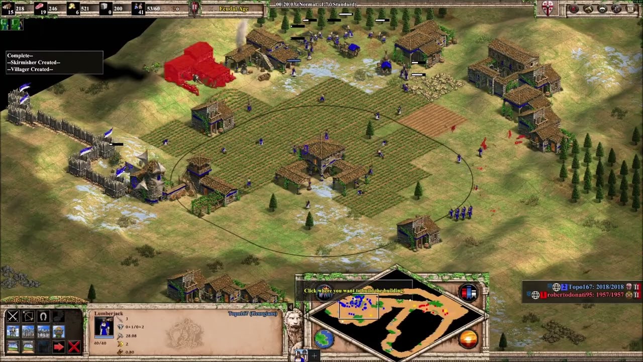 Age of empires 2 de, Georgians vs IMalians, cav archers cav.