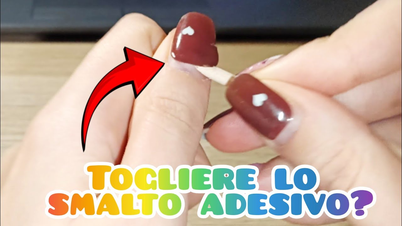 Come rimuovere lo smalto sticker?? 💅