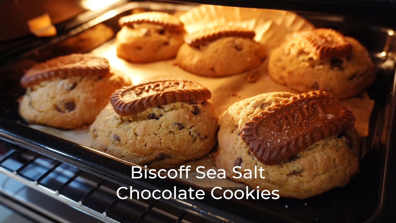 The Best Biscoff Sea Salt Chocolate Cookies (Soft, Chewy & Addictive!) | 焦糖海盐巧克力曲奇 🍪