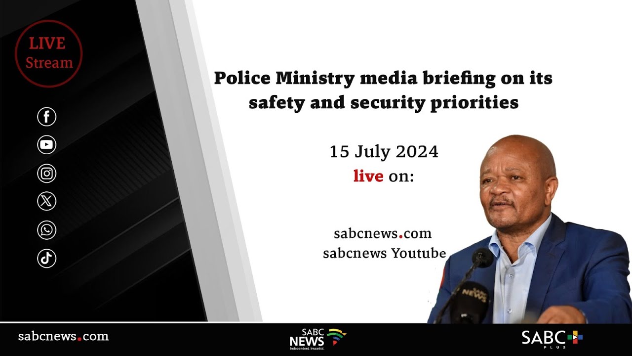 Police Ministry media briefing on its safety and security priorities