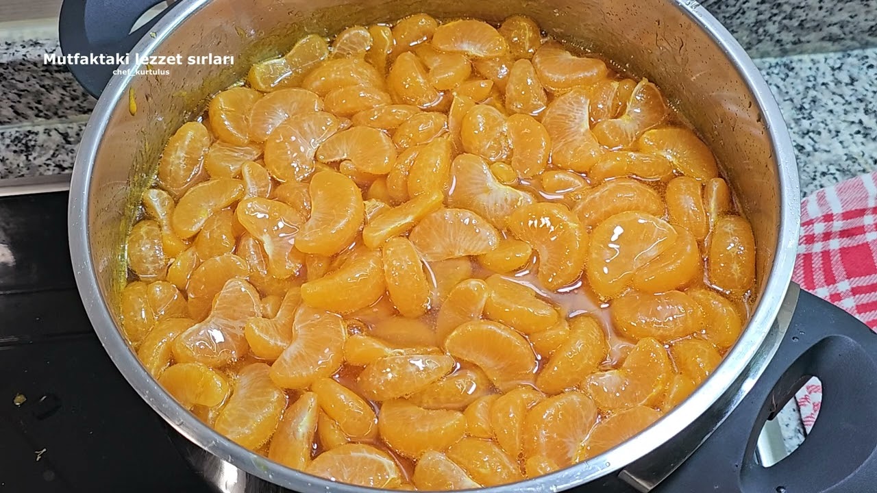 Mükemmel Mandalina Reçelinin Gizli Tarifi 🖤MANDALİNA REÇELİ NASIL YAPILIR 👌 🖤