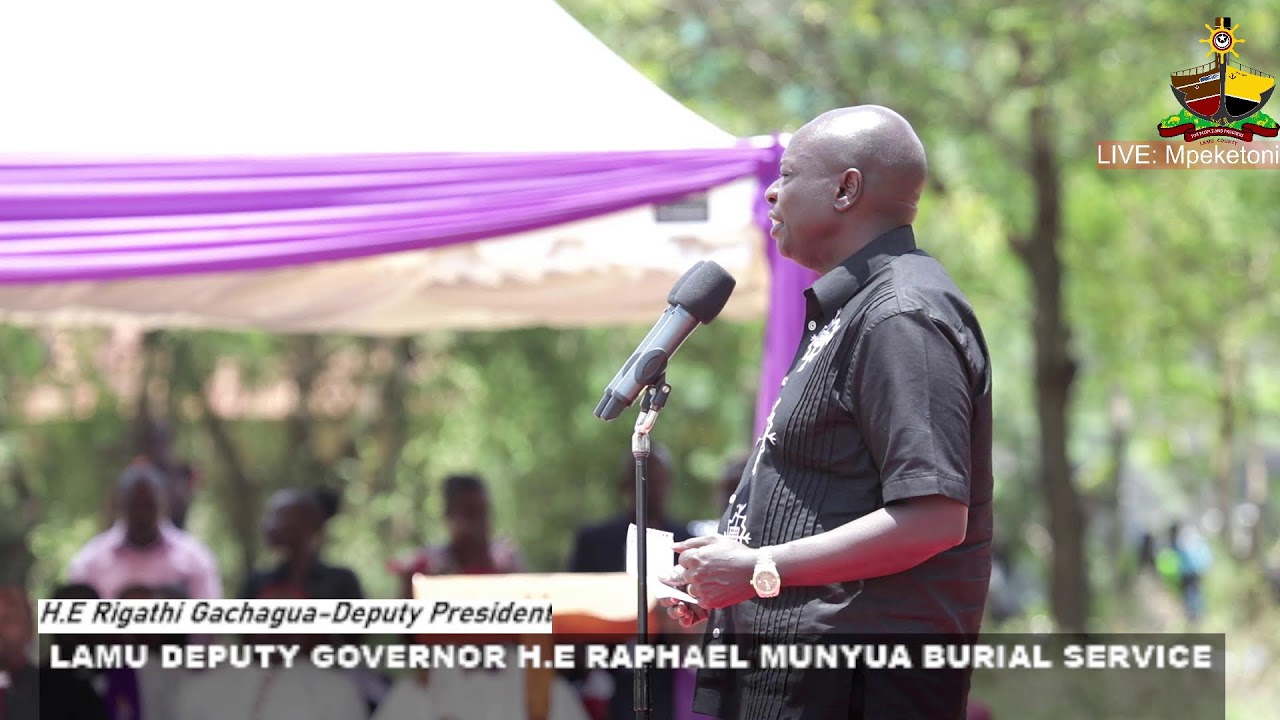 LAMU DG RAPHAEL MUNYUA BURIAL SERVICE