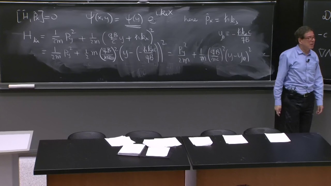 L14.3 Particle in a constant magnetic field:  Landau levels