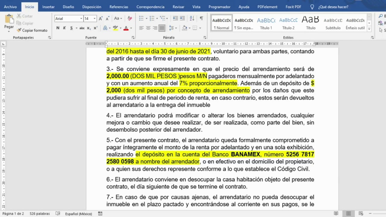 CÓMO HACER UN CONTRATO DE ARRENDAMIENTO