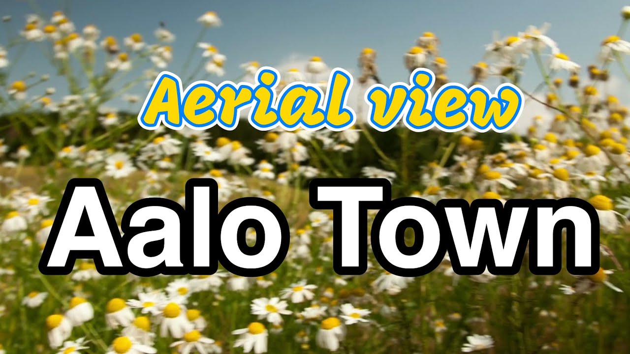 Aerial View of Aalo Town | Beauty of West Siang, Arunachal Pradesh | Yomgo River