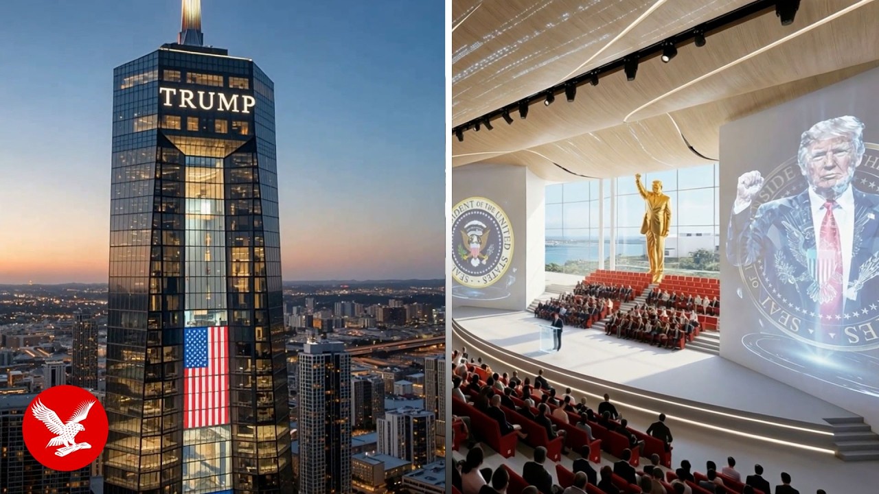 Donald Trump reveals plans for presidential library, including giant gold statue of himself