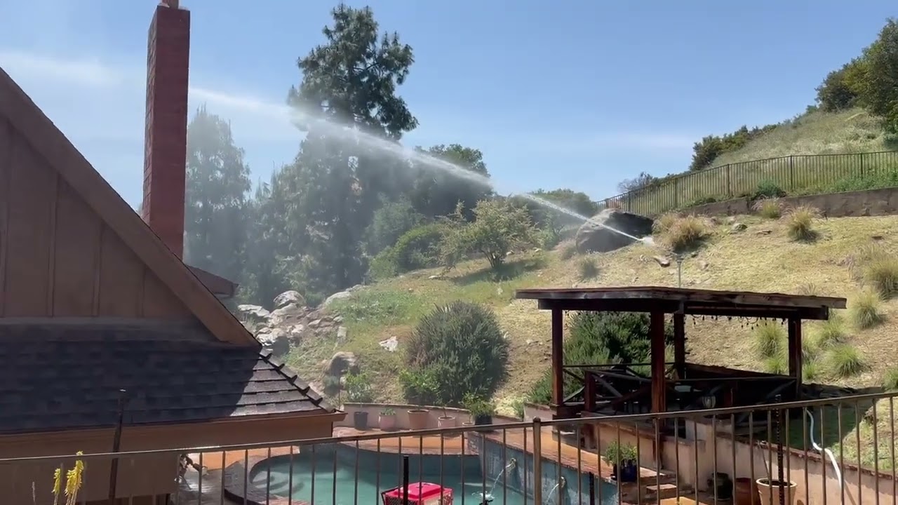 Hydro Cannon Fire Defense: New Install in LA - Pool Draw System - Peace of Mind!