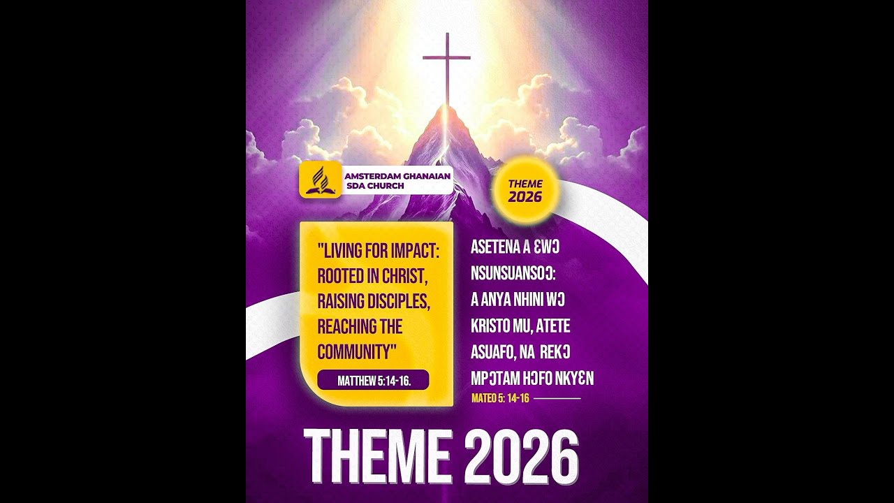 Amsterdam Ghanaian SDA Worship Service Live Stream  (31st January 2026)