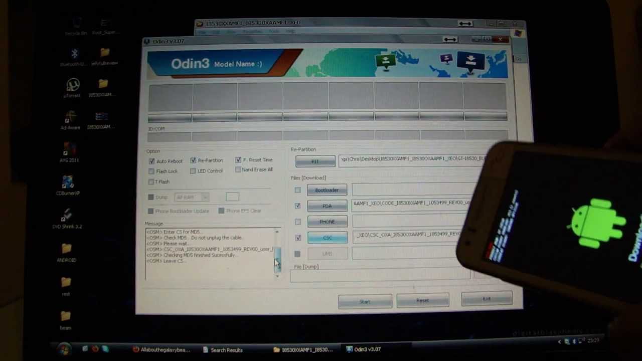 How to install JELLY BEAN on Samsung Galaxy BEAM / Sous-titres français