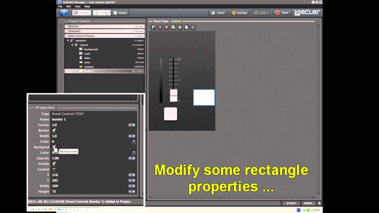 EclerNet Manager: Remote user control panels - Part 1