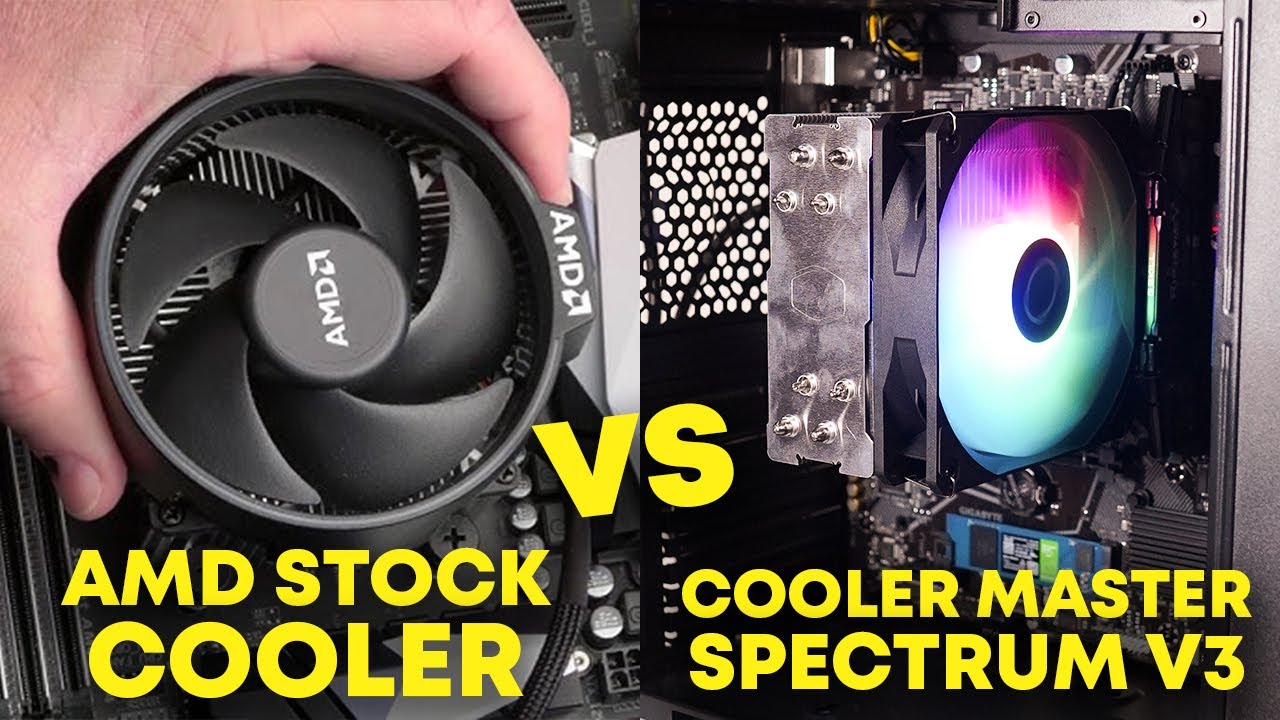 Сравнение стандартных кулеров AMD и Cooler Master Hyper 212 Spectrum V3 (насколько велика разница?)