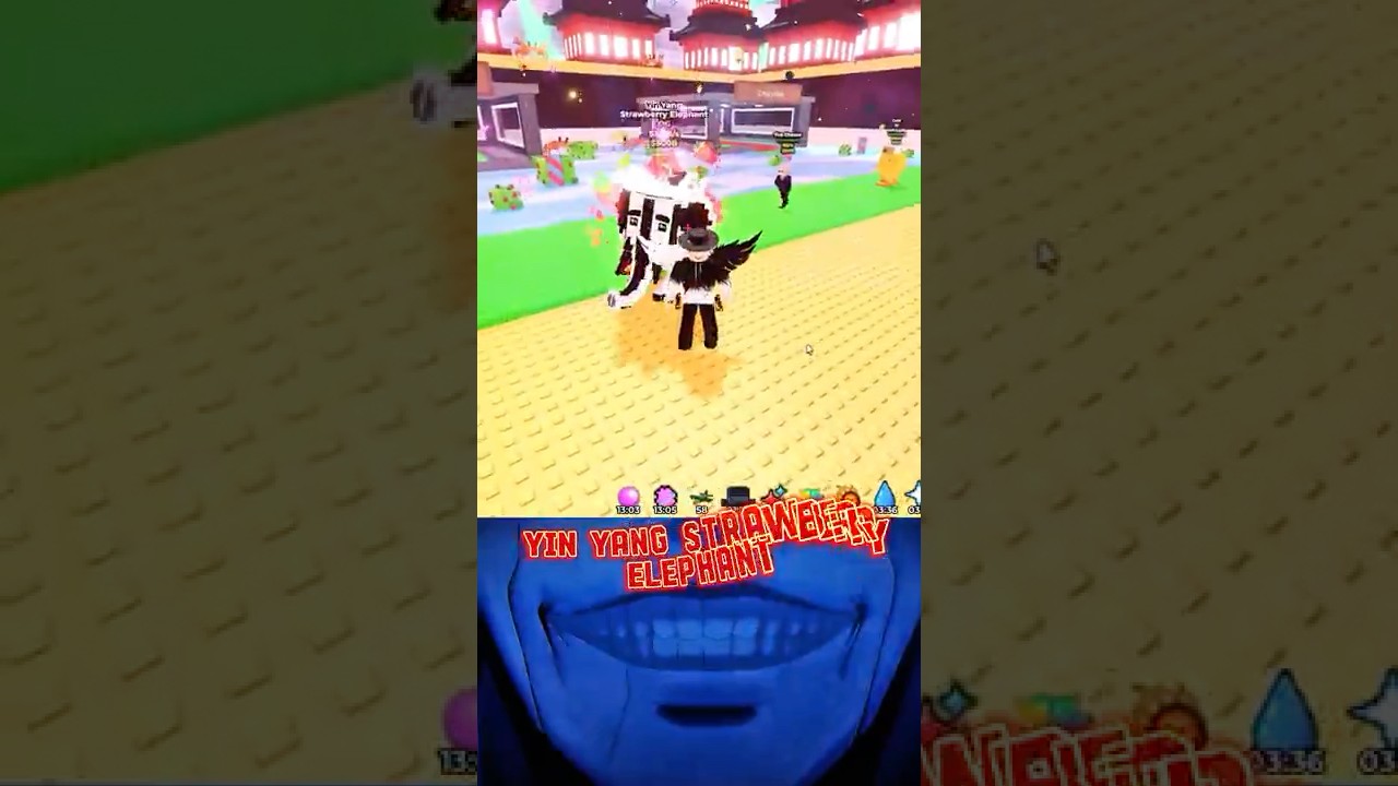 I Got Yin Yang OG Strawberry Elephant In Admin Abuse 💀🔥 #Stealabrainrot #Fyp #Shorts #Viralvideos
