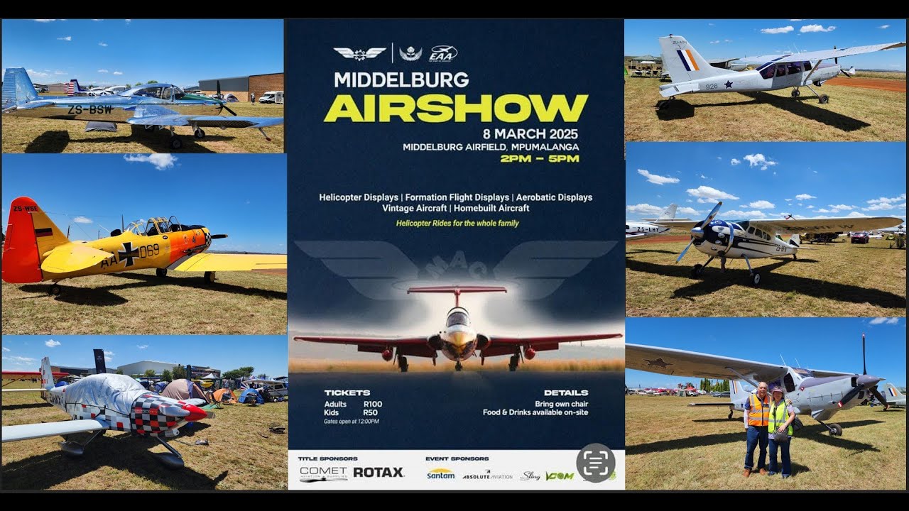 Part 1 of the Middelburg Airshow, in Mpumalanga , South Africa (4K)