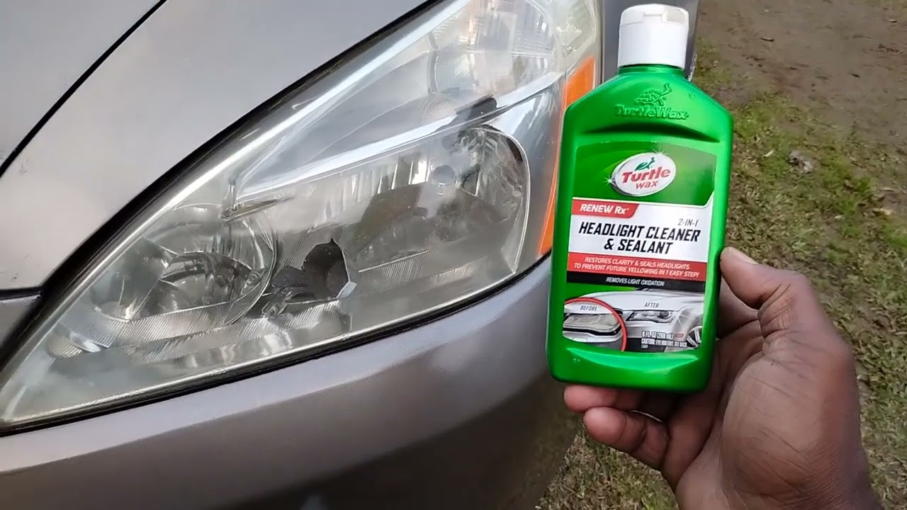 turtle 🐢 wax 2in1 headlights restore & sealant the best winter protection headlight cleaner