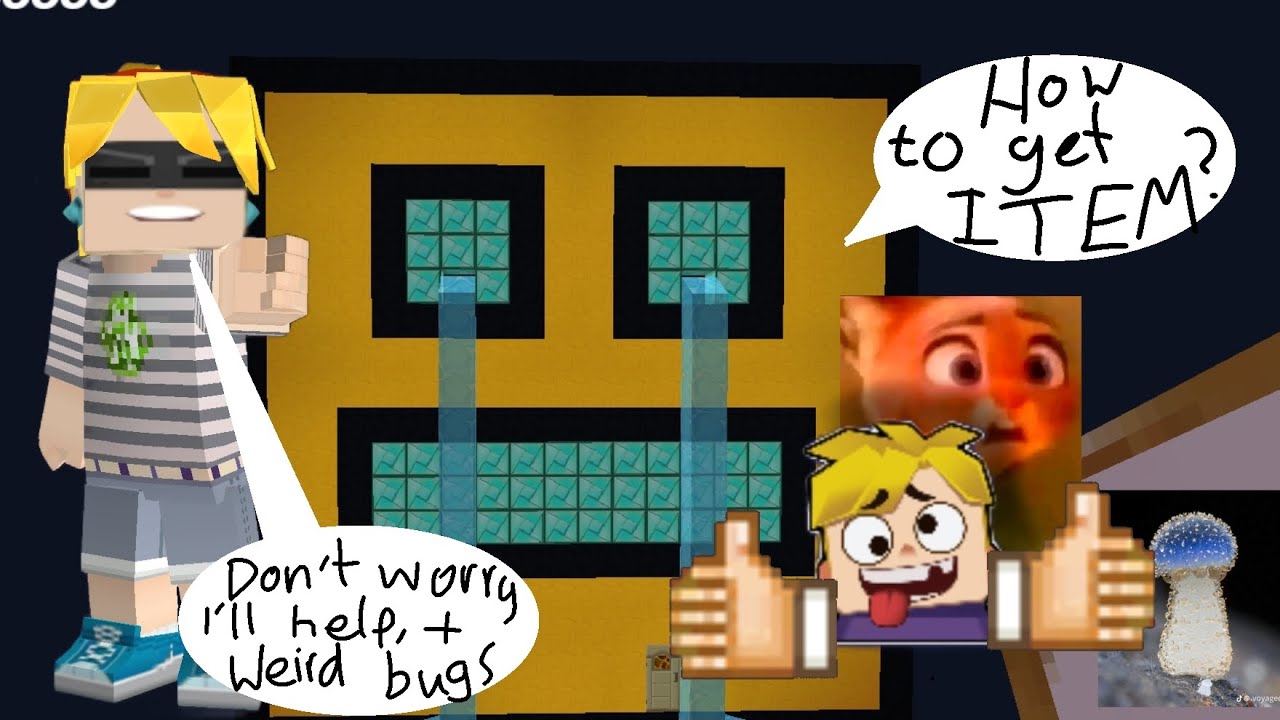 HOW to get strange items AND perform strange bugs IN blockman go GAME ROOM