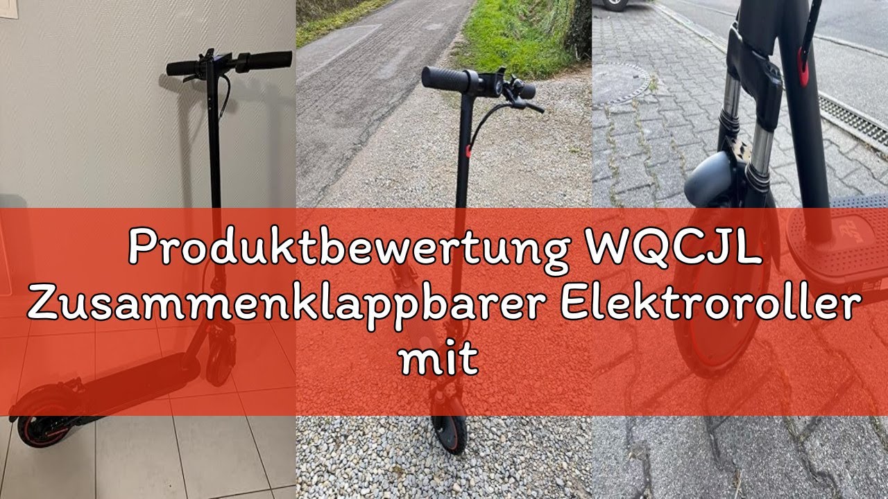 Produktbewertung WQCJL Zusammenklappbarer Elektroroller mit Straßenzulassung für Erwachsene,Stoßdämp