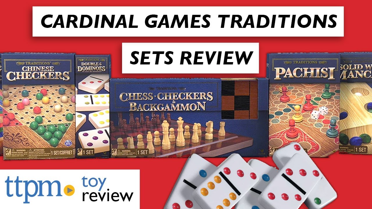 Classic Board Games from Cardinal Games | Wooden Backgammon, Chess, Checkers, Dominoes Sets & More