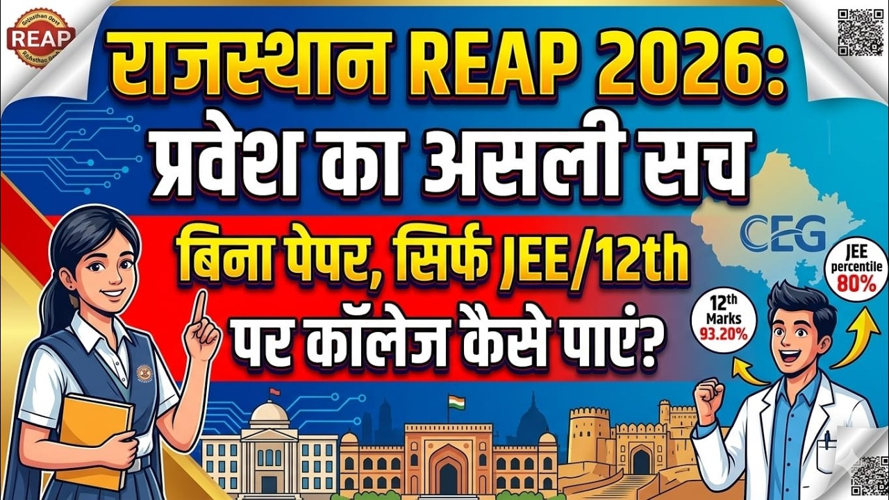 REAP 2026: Low Percentile? 12th Board Marks se Paye MBM Jodhpur! | Full Process Step-by-Step