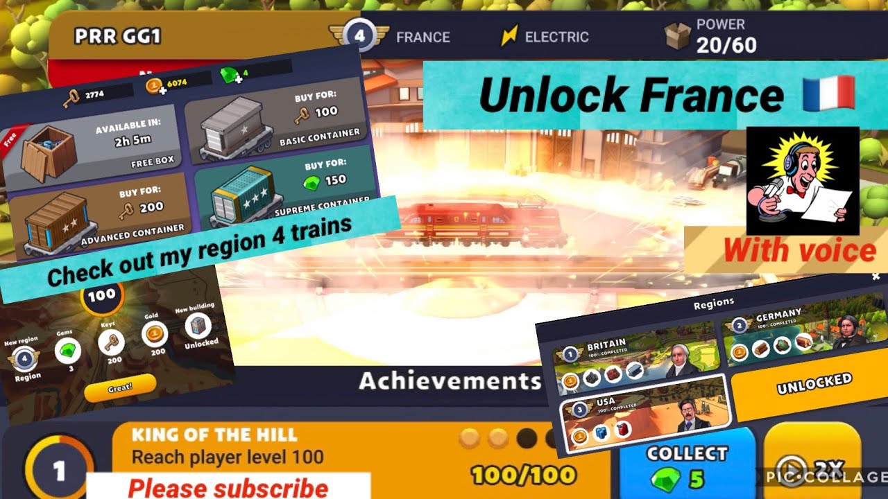 Train Station 2 🚆#231: [With VOICE] Unlocked FRANCE 🇫🇷 LVL💯 3RD In TRAIN TYCOON