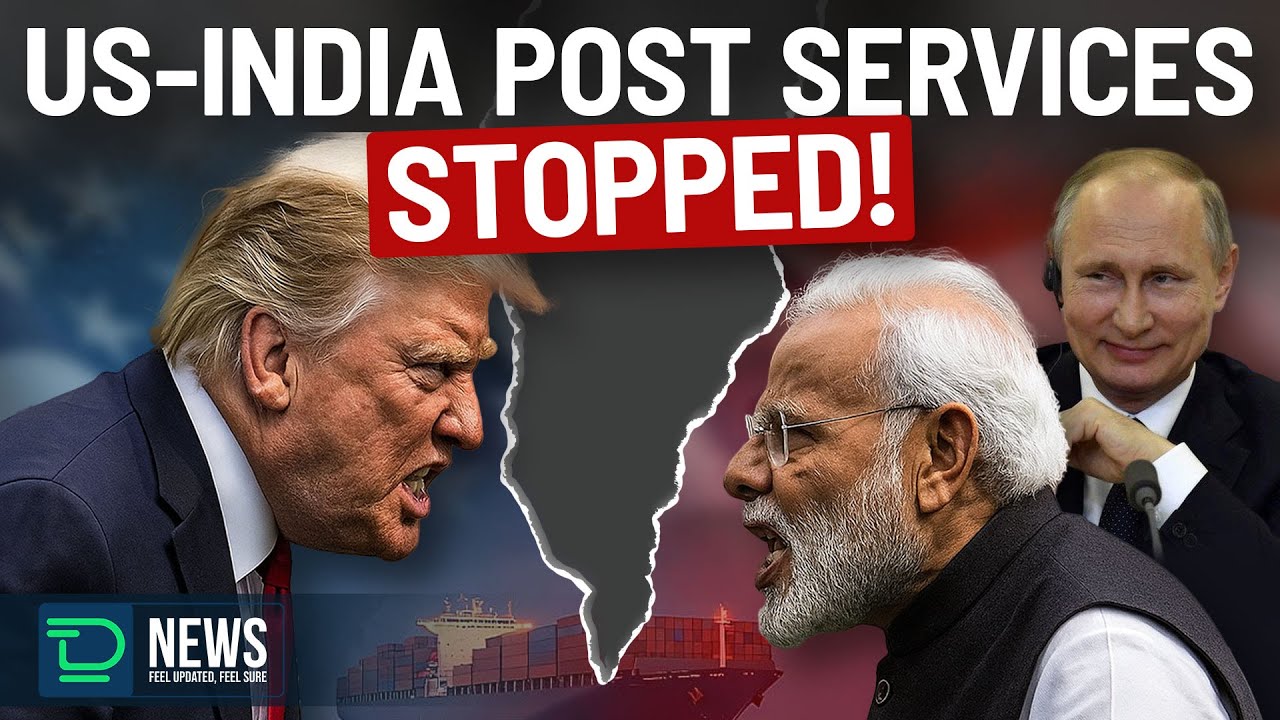 US imposes 50% tax — India suspends postal service to US from August 25! | #deaftalksnews