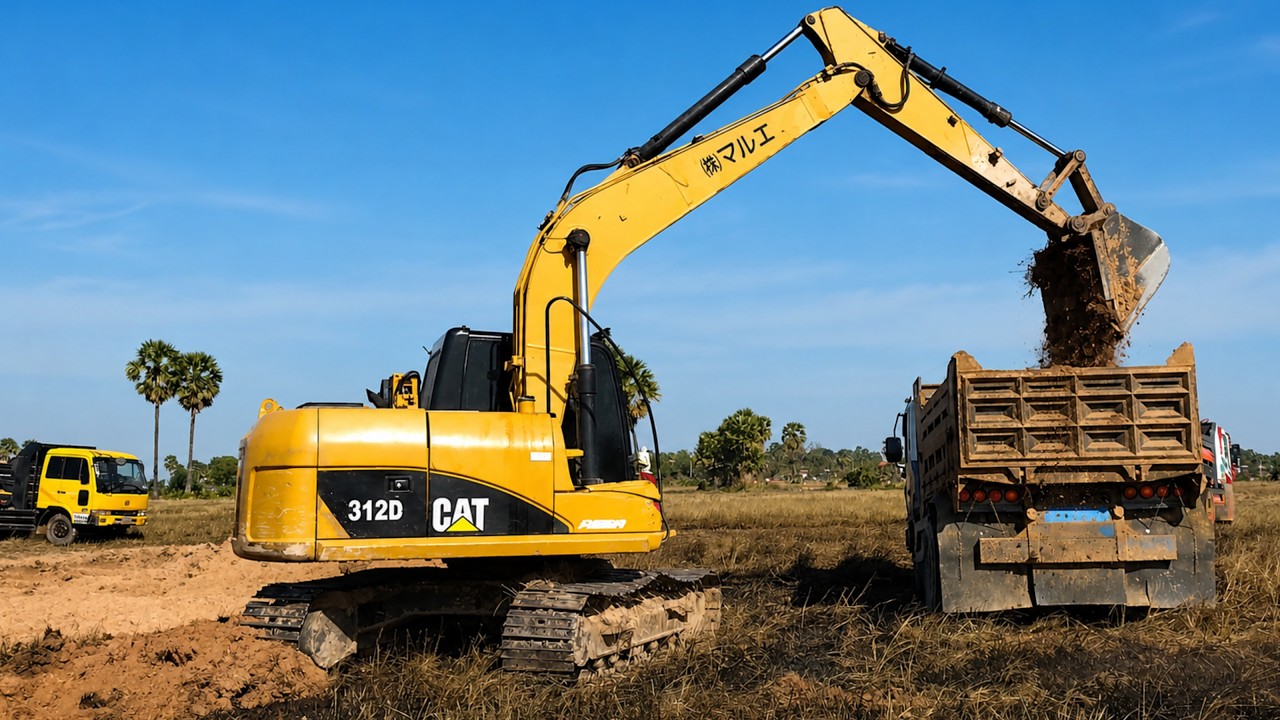 Real Excavator Operator Skills &ndash; Dump Truck Loading at Worksite | Iron Beast Works