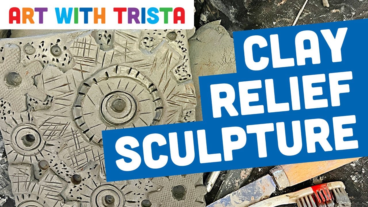 Clay Slab Relief Sculpture Texture Tiles Inspired By Louise Nevelson Art Tutorial - Art With Trista