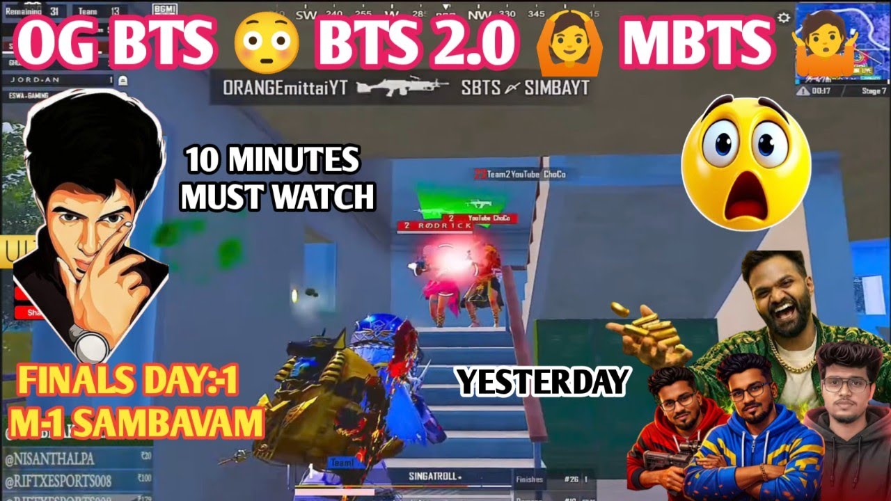 OG BTS 😳 2.0 🙆 MBTS 🤷 FINAL M-1  THARAMANA THRILLER DINNER #bgmilive #madan #TN49YT #bgmi 