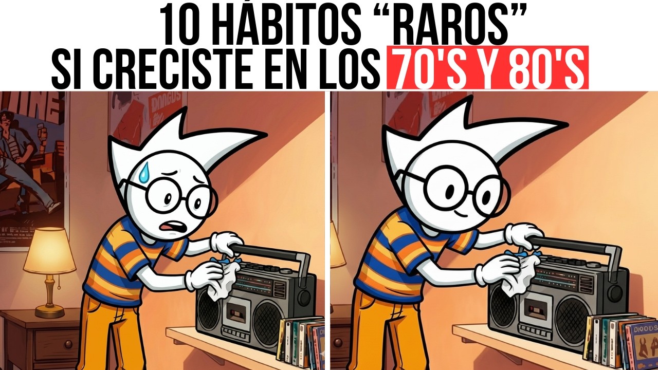 10 HÁBITOS RAROS de personas que crecieron en los Años 70 y 80