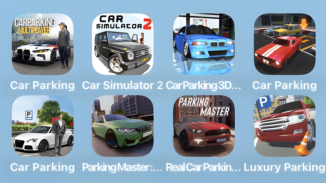 Car Parking, Car Simulator 2, Car Parking 3D, Luxury Parking and More Car Games iPad Gameplay