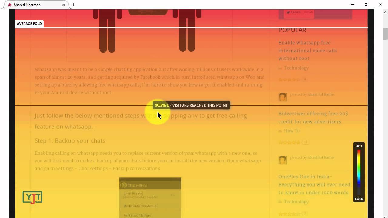 Analyse your landing pages with heatmaps