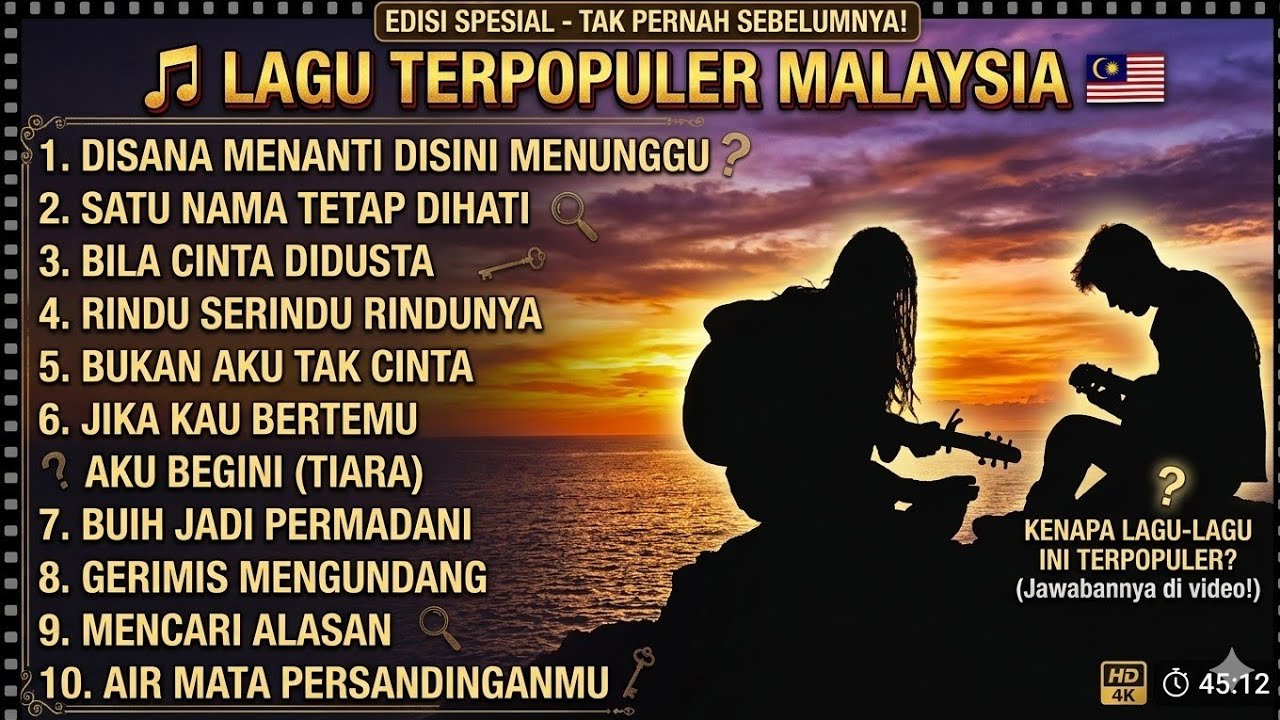 Lagu Malaysia Terbaik & Paling Populer 2026 🎶