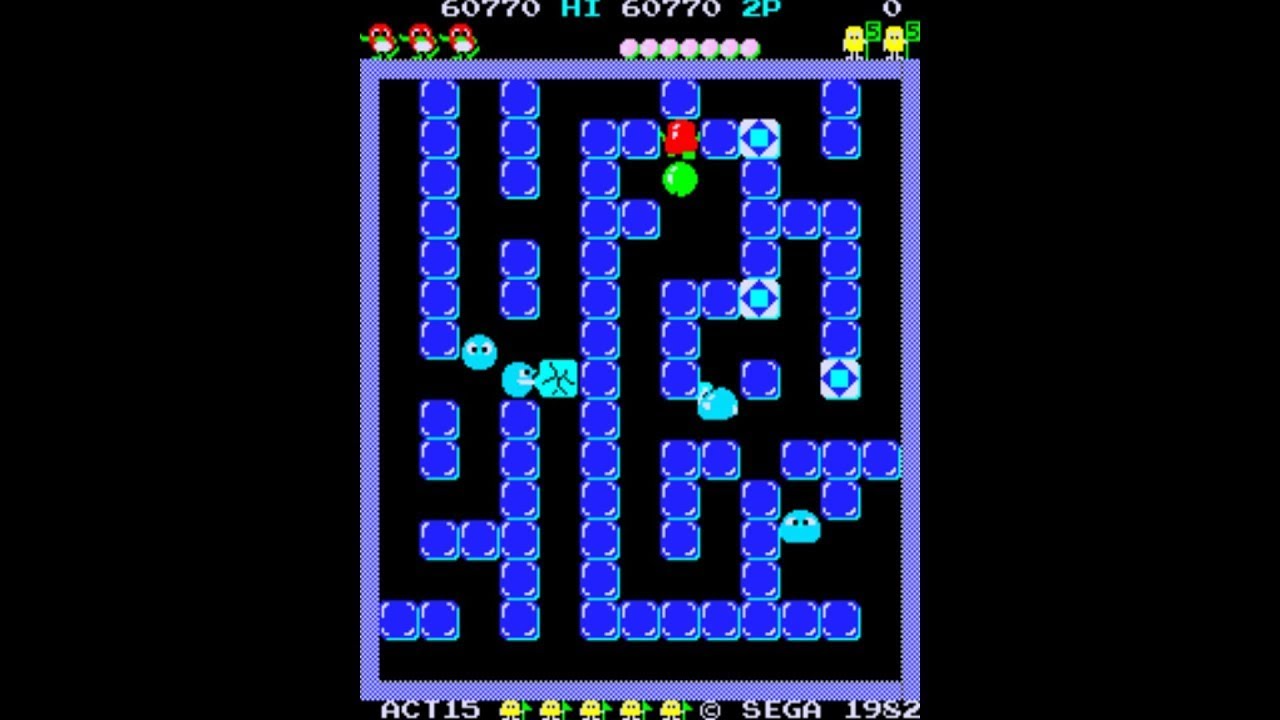 Pengo [Arcade Longplay] (1982) Marti Colls {Pac-Man hardware}